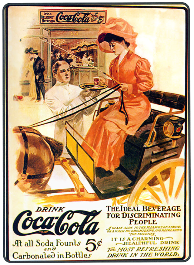Coca Cola Werbung 1889