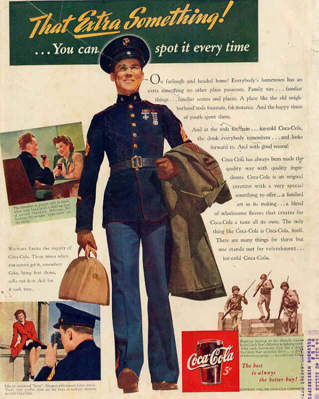Coca Cola Werbung 1942 2