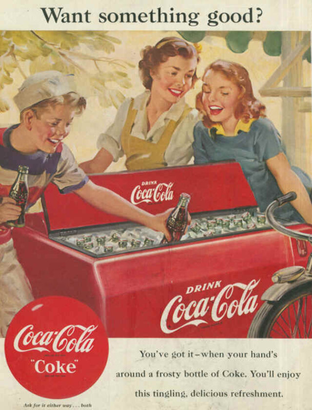 Coca Cola Werbung 1951