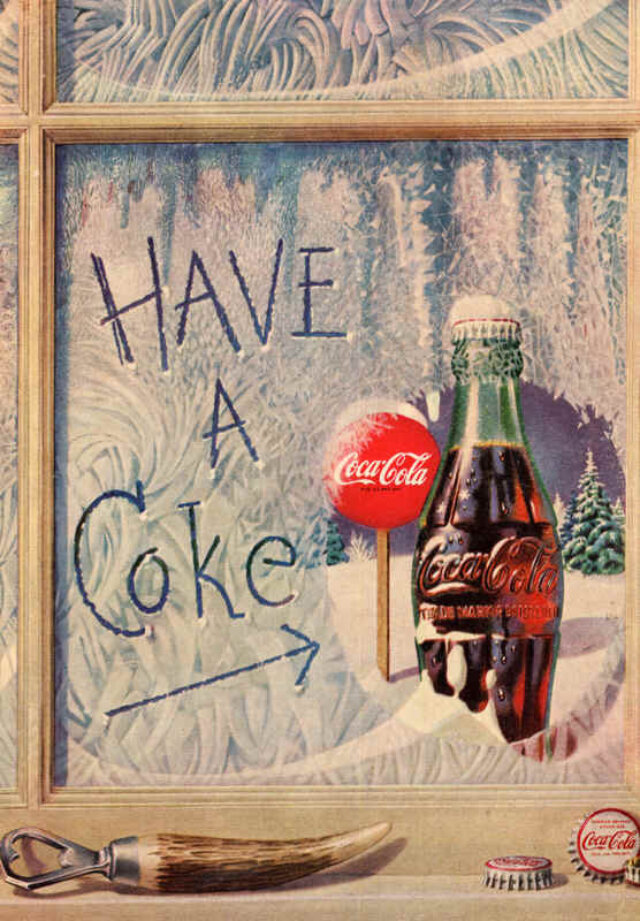 Coca Cola Werbung 1952