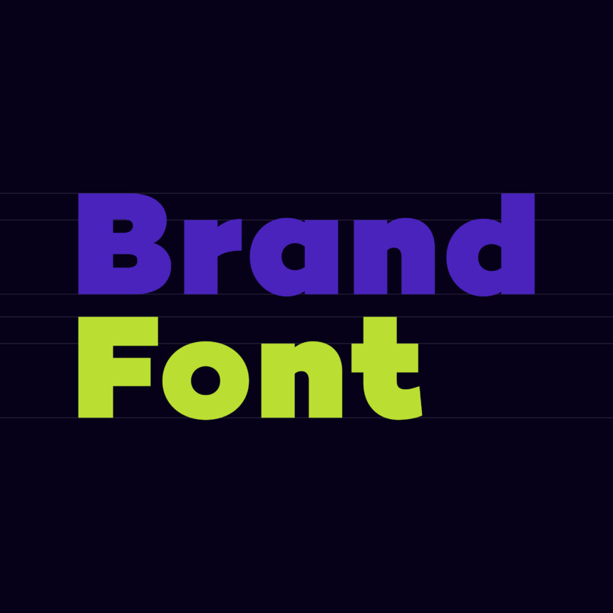 Brand Font & Markenschrift